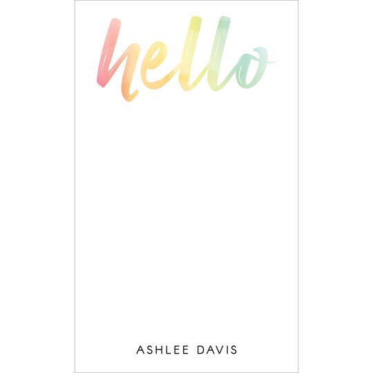 Ombre Hello Jotter Cards